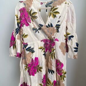 Billabong Pink Bell Sleeve Sundress